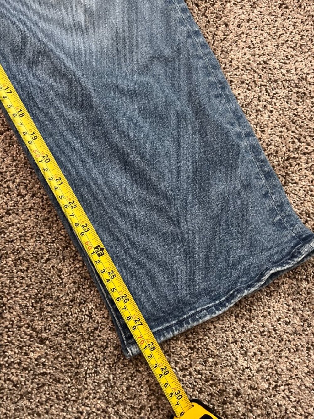 Mother Rambler Zip Flood Jeans Size 30 Medium Wash High-Rise - Picture 10 of 11